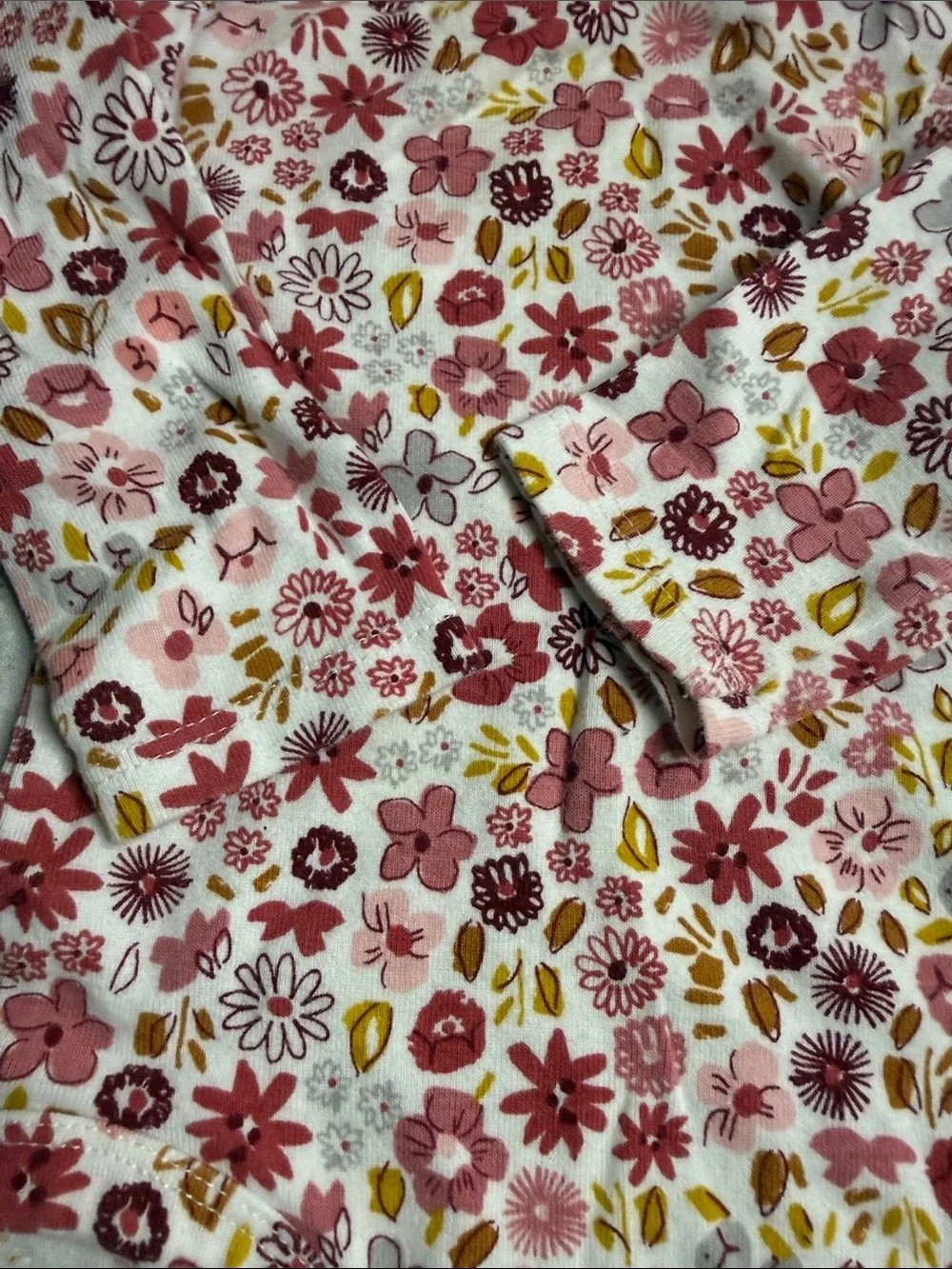 Old Navy Girls Blue Denim Jeans with Pink Floral Embroidery